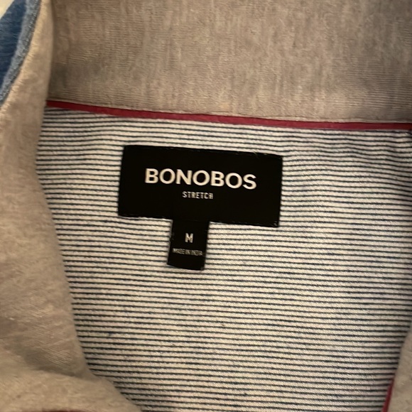 Bonobos Men's Size M 1/4 Zip Pullover - blue. Soft. - Picture 2 of 8